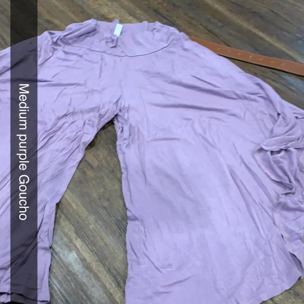 Lilac Wide Leg Gaucho Capri